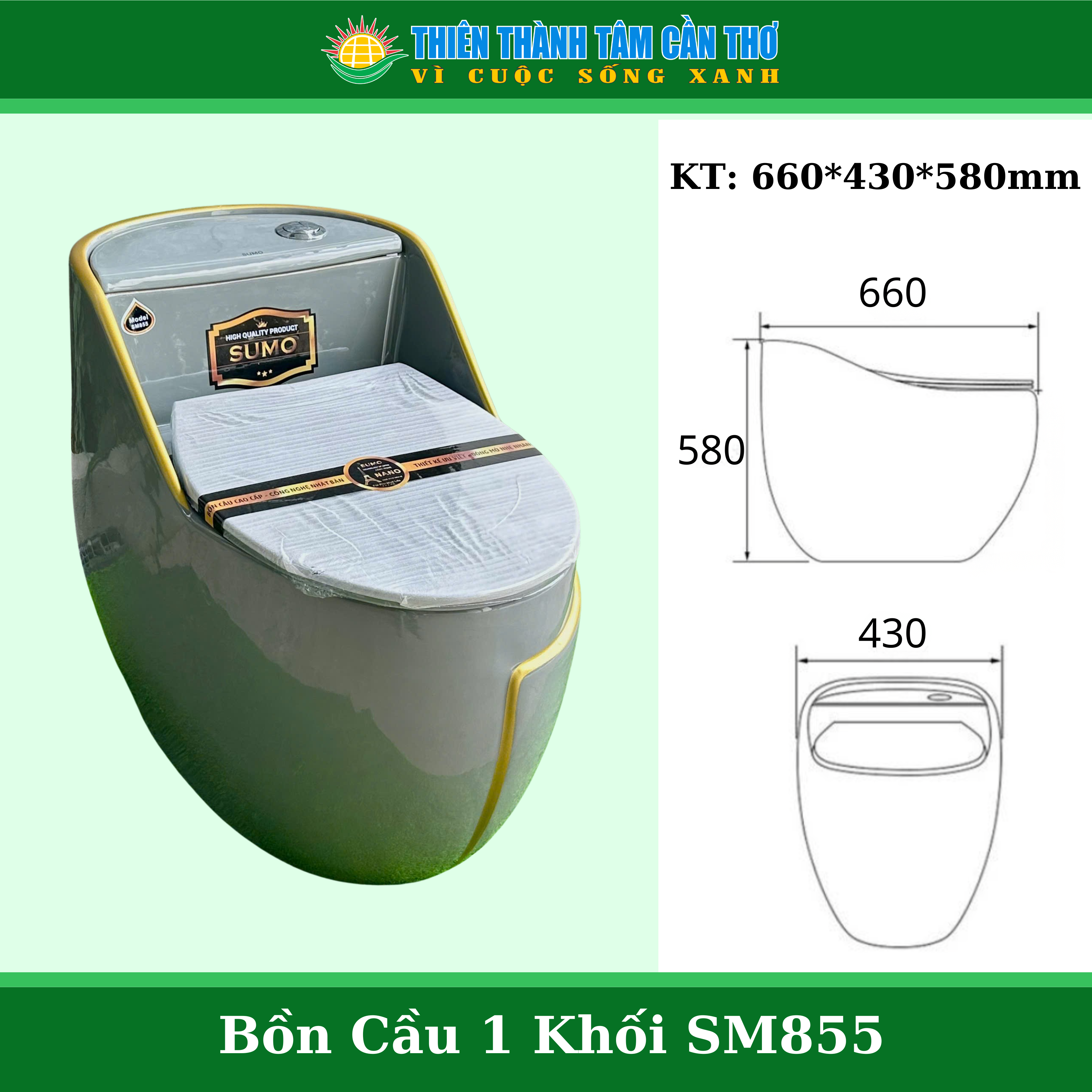 Bồn cầu trứng Sumo SM855